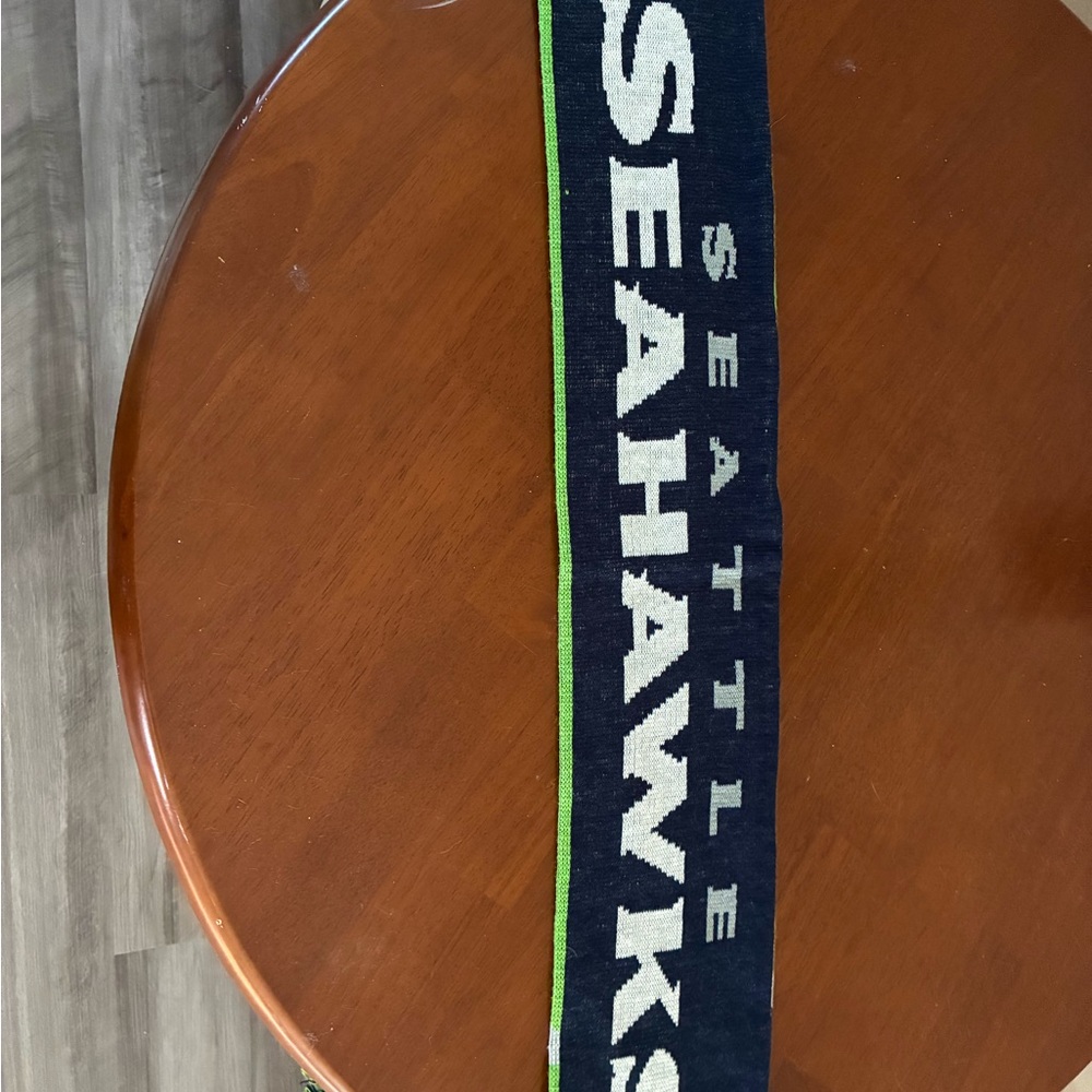 Seattle Seahawks Navy and Green Scarf